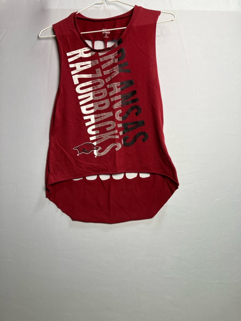 Knights Apparel Red Women's Cutout Tank Top